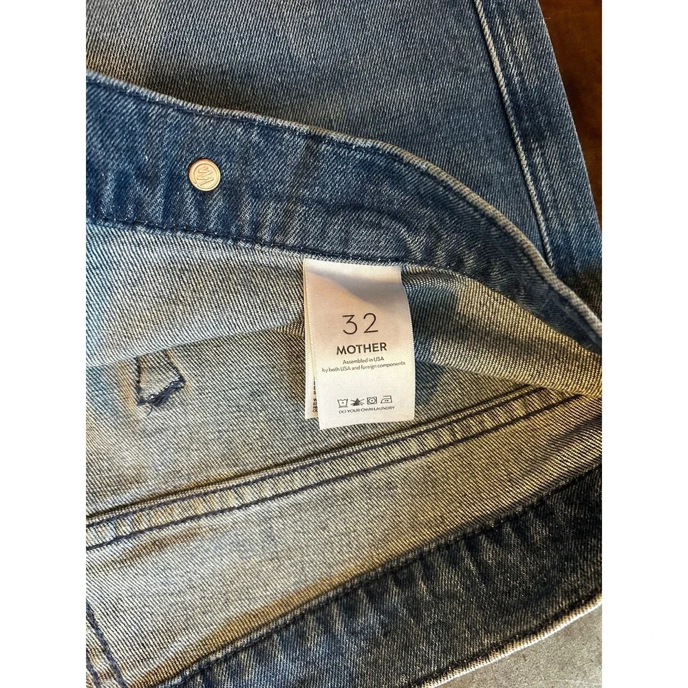 Mother Jeans Women 32 High Rise The Tab Roller Skimp Out Of Town Wide Leg 34x30 - Picture 10 of 16